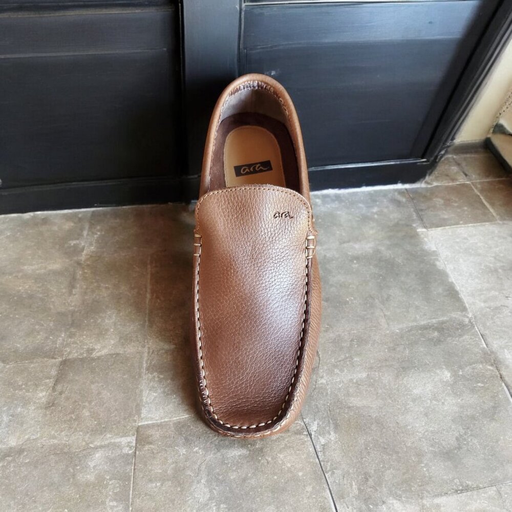 ARA Men's Midan Leather Loafer - Picture 2 of 5
